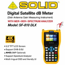 SOLID SF-810DLX Digital Satellite dB meter with Live TV Screen