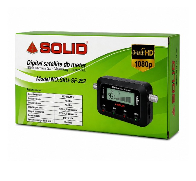 Solid SF-252 Digital Satellite dB Meter Solid SF-252 Digital Satellite dB Meter