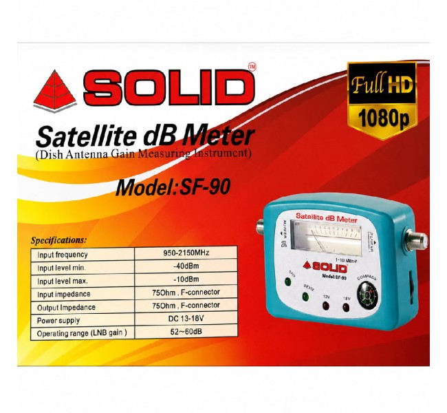 SOLID SF-90 Satellite Analog dB Meter SOLID SF-90 Satellite Analog dB Meter