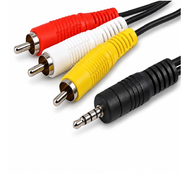 3.5mm to 3 RCA Cable for Android Box and Sat Finders 3.5mm to 3 RCA Cable for Android Box and Sat Finders