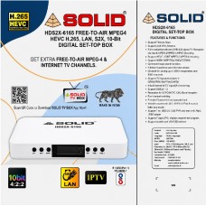 SOLID HDS2X-6165 H.265 10Bits HEVC S2X FullHD FTA Set-Top Box SOLID HDS2X-6165 H.265 10Bits HEVC S2X FullHD FTA Set-Top Box