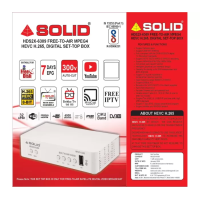 SOLID HDS2X-6309 FREE-TO-AIR MPEG4 HEVC H.265, DIGITAL SET-TOP BOX With Inbuilt Wifi