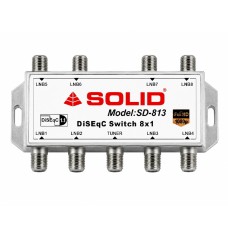 SOLID SD-813 DiSEqC 1.1 Switch - 8in1 SOLID SD-813 DiSEqC 1.1 Switch - 8in1