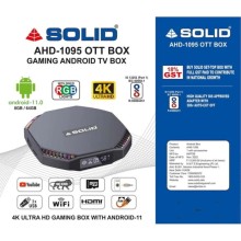 SOLID 1095 8GB RAM 64GB ROM Gaming Android TV Box with RGB Light SOLID 1095 8GB RAM 64GB ROM Gaming Android TV Box with RGB Light