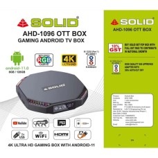 SOLID AHD-1096 8GB/128GB Android 11 TV Box with RGB