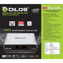 Dilos SD-1827 MPEG-2 SD DVB-S Digital FTA Set-Top Box Dilos SD-1827 MPEG-2 SD DVB-S Digital FTA Set-Top Box