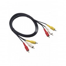 SOLID Premium 3 RCA To 3 RCA Audio Video Cable - 1.5 Meters
