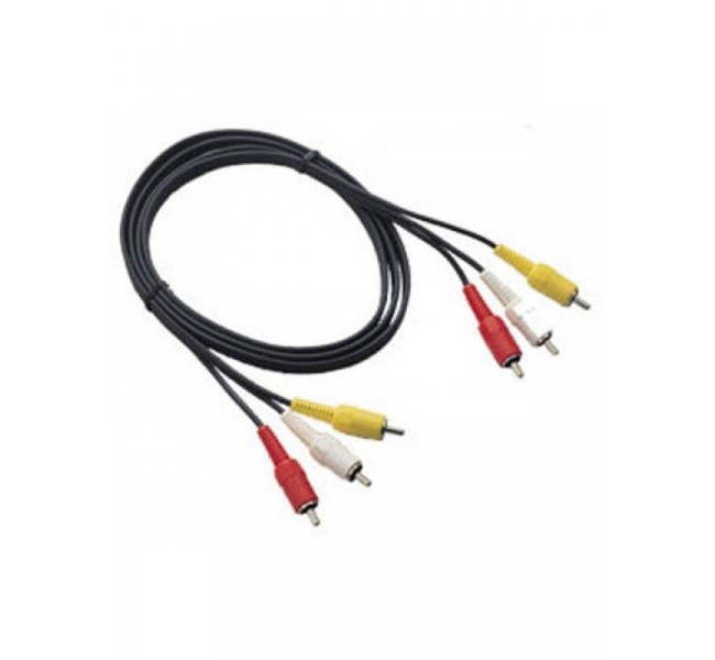 SOLID Premium 3 RCA To 3 RCA Audio Video Cable - 1.5 Meters