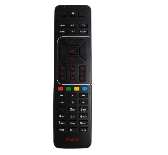 Airtel HD  Set-top Box remote Universal (Black)