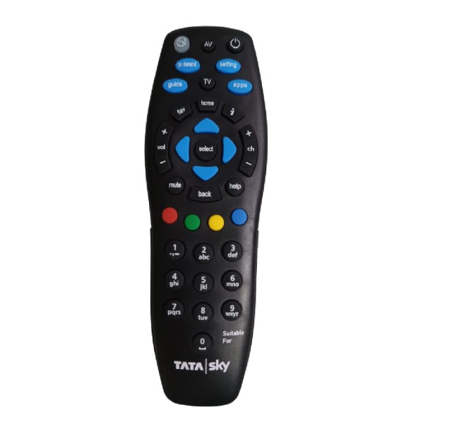 Tata Sky Original Universal (Works With All Tv) NOT A RECORDING REMOTE Tata Sky Set-top Box  (Black)