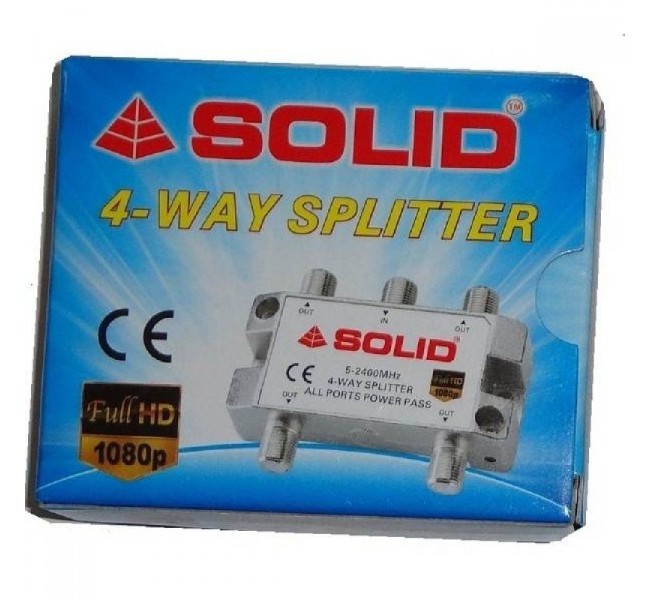 Solid 4-Way Splitter