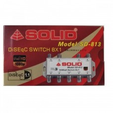 SOLID SD-813 DiSEqC 1.1 Switch - 8in1