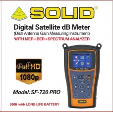 SOLID SF-720 Pro Rechargeable Digital Satellite dB Meter with Torch
