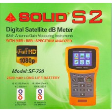 SOLID SF-720 Rechargeable Digital Satellite dB Meter with Torch