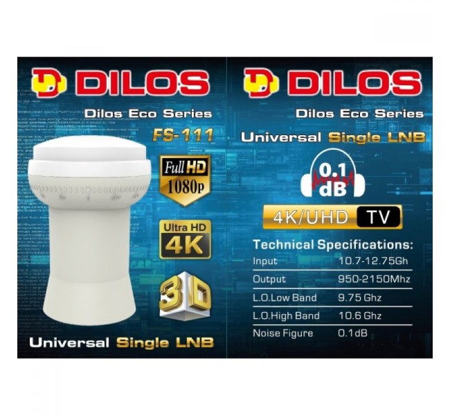 Dilos FS-111 Eco Series Universal Single LNB