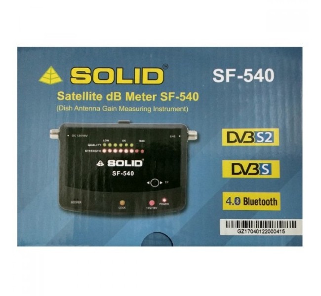 SOLID SF-540 Satellite dB Meter with Bluetooth Interface