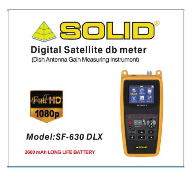 SOLID SF-630DLX Digital Satellite dB meter