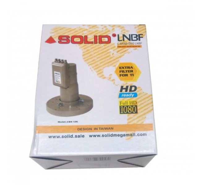 SOLID New CB-4 12K  4 Output Linear C Band Satellite Dish LNB