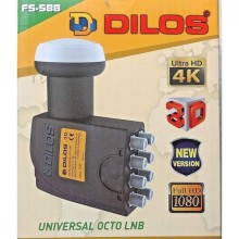 Dilos FS-588 Universal 8 Port Ku-Band Full HD LNB Dilos FS-588 Universal 8 Port Ku-Band Full HD LNB