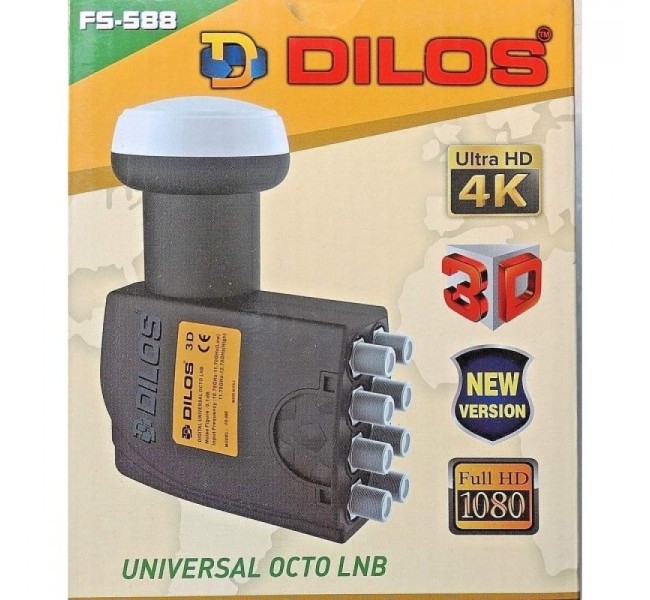 Dilos FS-588 Universal 8 Port Ku-Band Full HD LNB