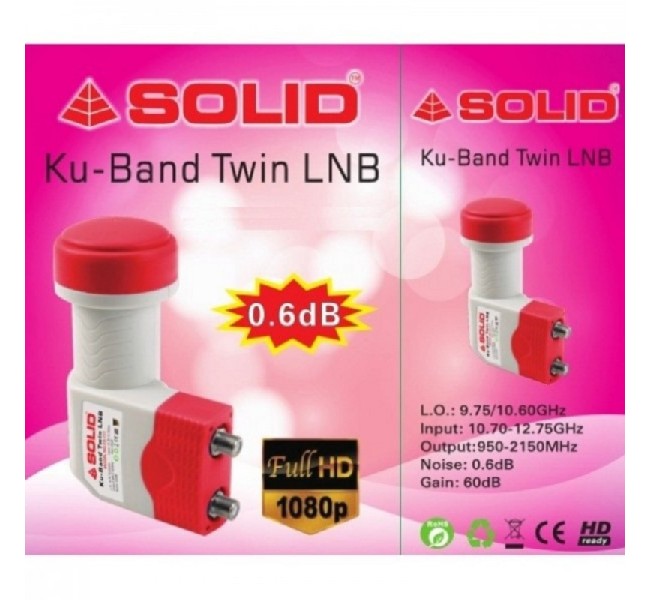 Solid FS-108 Universal Twin Ku-Band LNB 