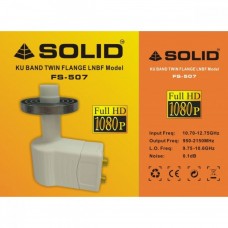 SOLID FS-507 Ku-Band LNB for Prime Focus Dish Antenna - Twin Out