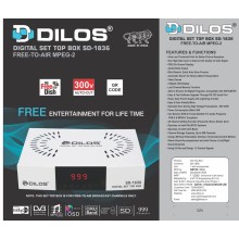 Dilos SD-1836 MPEG-2 SD DVB-S Digital FTA Set-Top Box Dilos SD-1836 MPEG-2 SD DVB-S Digital FTA Set-Top Box
