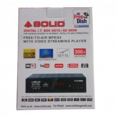 SOLID HDT2+S2-6600 FreeToAir Satellite, Terrestrial, and Internet Video Streaming IT-Box