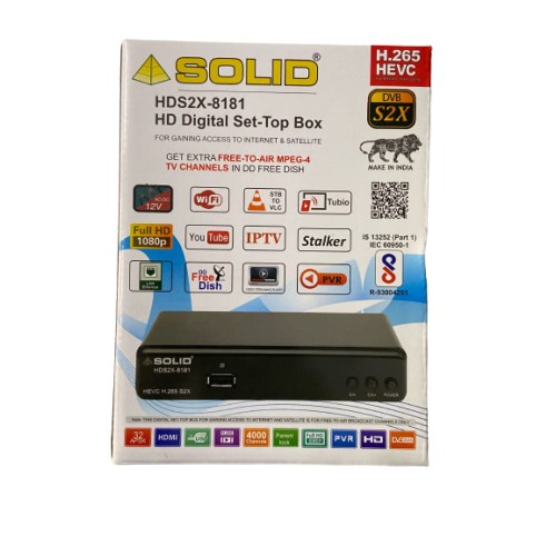 SOLID HDS2X-8181 H.265 T2-MI HEVC S2X FullHD Digital IT-BOX