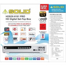 SOLID HDS2X-8181PRO H.265 T2-MI HEVC DVB-S2X FullHD FTA  Set-Top Box