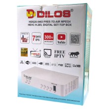 DILOS HDS2X-5463 S2X, HEVC 8bits H.265 Free-To-Air Set-Top Box with Inbuilt Wifi DILOS HDS2X-5463 S2X, HEVC 8bits H.265 Free-To-Air Set-Top Box with Inbuilt Wifi