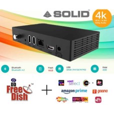 SOLID AHDS2-1080 Freedish Suitable FTA Hybrid Android 10 Smart TV Box