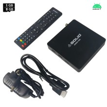 SOLID AHDS2-1020 Android+S2 (Satellite+Android 7.1) Combo Set-Top Box - with Free Shipping 